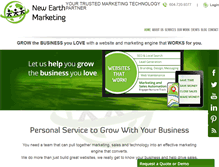 Tablet Screenshot of newearthmarketing.com